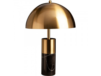 Zlato černá kovová stolní lampa Adore s mramorovou podstavou848x848