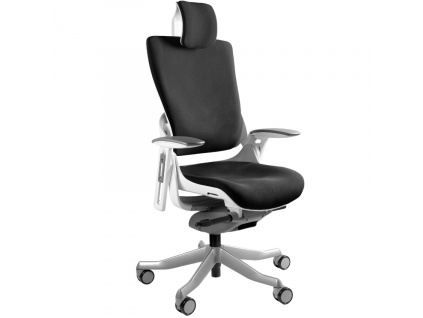 Černá látková kancelářská židle Master E02