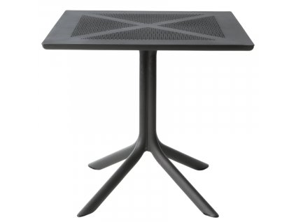 Antracitový plastový stolek Clipx Coffee 80 cm