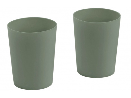 Zelený silikonový dětský set dvou kelímků Kave Home Epiphany