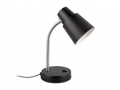 Černá kovová stolní lampa Jose
