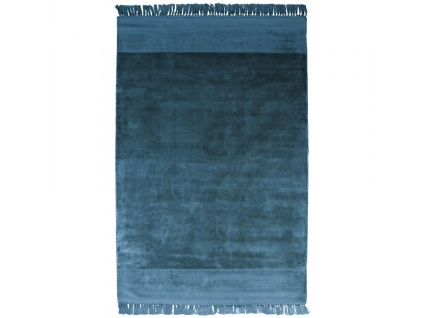 Petrolejově modrý látkový koberec Peew 170x240 cm