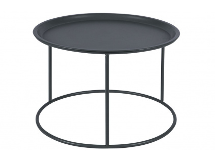 Tmavě šedý kovový konferenční stolek Select 56 cm