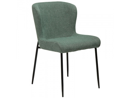 Zelená látková jídelní židle DAN-FORM Glam