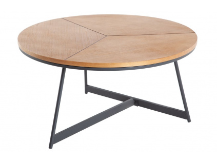 Dubový konferenční stolek Pagli 80 cm