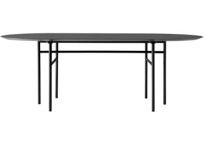 Černý dubový jídelní stůl MENU SNAREGADE 210 x 95 cm