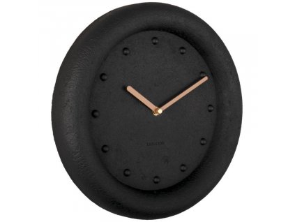 Černé kulaté nástěnné hodiny Eirene 30 cm