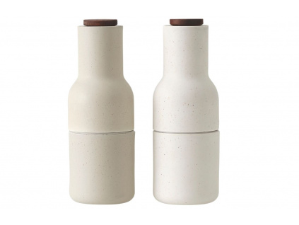 Set dvou béžových keramických mlýnků na sůl a pepř MENU GRINDER 20,5 cm