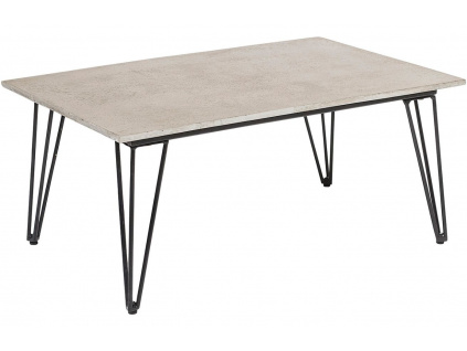 Šedý betonový zahradní konferenční stolek Bloomingville Mundo 90 x 60 cm