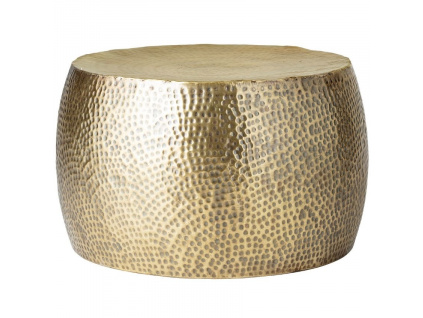 Zlatý kovový konferenční stolek Bloomingville Hella 50 cm