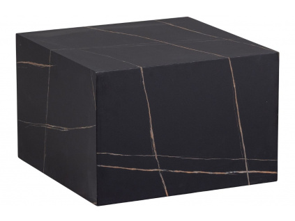 Černý mramorový konferenční stolek Benou 60 x 60 cm