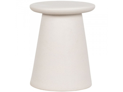 Bílá keramická stolička Baileen 45 cm