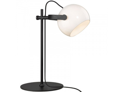 Opálově bílá plastová stolní lampa Halo Design DC