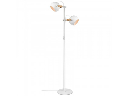 Bílá kovová stojací lampa Halo Design DC II. 150 cm