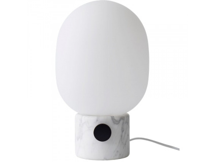 Bílá mramorová stolní lampa MENU JWDA 29 cm