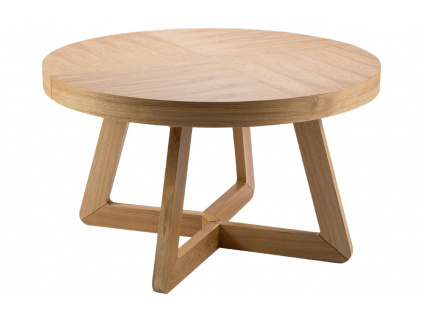 Dubový rozkládací jídelní stůl Winsdor & Co Bodil 130-230 x 130 cm