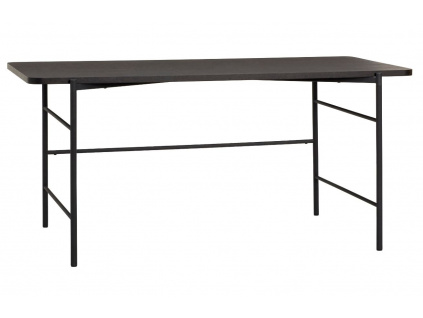Černý jasanový pracovní stůl Hübsch Nuno 160 x 83 cm1309x848