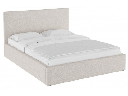 Béžová látková dvoulůžková postel MESONICA Bufo 160 x 200 cm