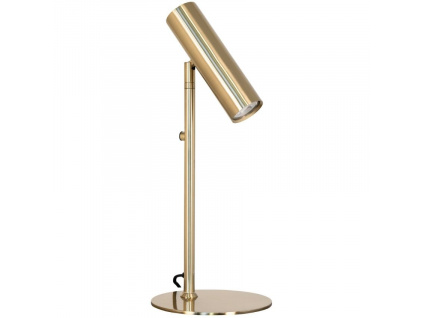 Zlatá kovová stolní lampa Aris