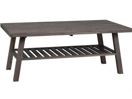 Tmavě hnědý dubový konferenční stolek ROWICO BROOKLYN 130 x 75 cm