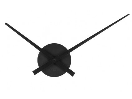 Černé nástěnné kovové hodiny Pointer 28 cm