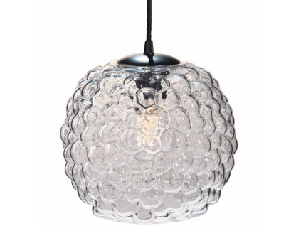 Transparentní skleněné závěsné světlo Halo Design Grape 25 cm