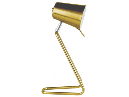 Zlatá kovová stolní lampa Treu