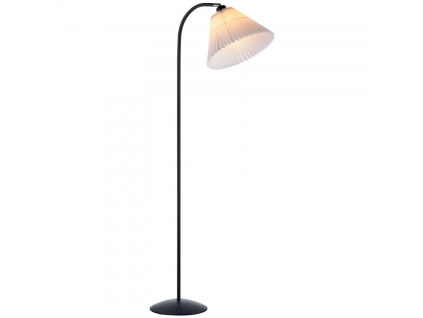 Černá kovová stojací lampa Halo Design Medina 132 cm