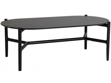 Černý dubový konferenční stolek ROWICO HOLTON 130 x 65 cm