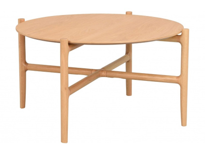 Dubový konferenční stolek ROWICO HOLTON 80 cm
