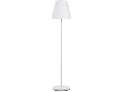 Bílá plastová zahradní stojací LED lampa Kave Home Amaray 150 cm