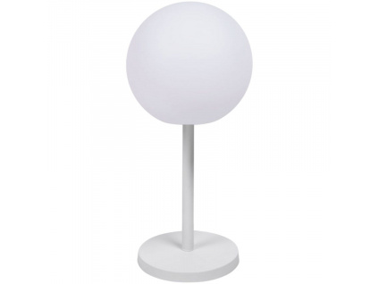 Bílá plastová stolní LED lampa Kave Home Dinesh