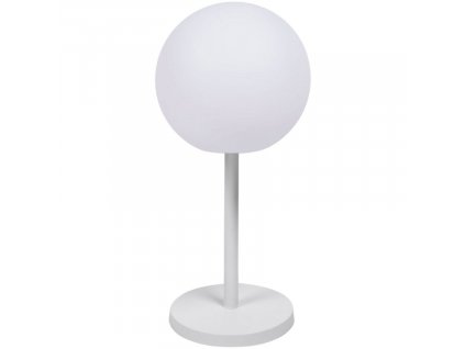 Bílá plastová stolní LED lampa Kave Home Dinesh