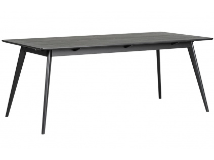 Černý jasanový jídelní stůl ROWICO YUMI 190 x 90 cm