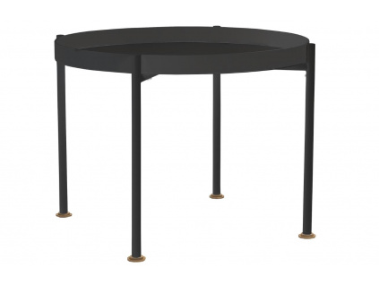Černý kovový konferenční stolek Nollan 60 cm II.