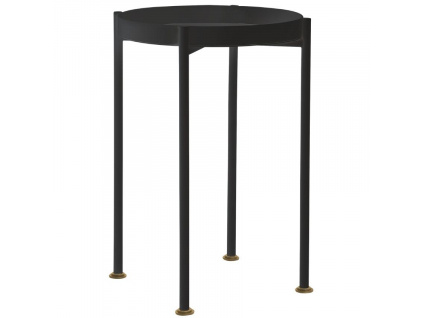 Černý kovový odkládací stolek Nollan 40 cm