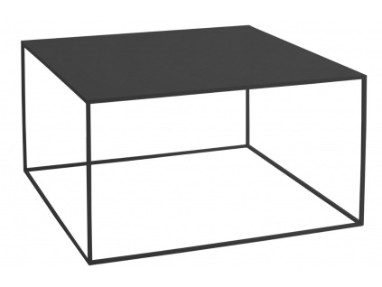 Černý kovový konferenční stolek Moreno 80 x 80 cm