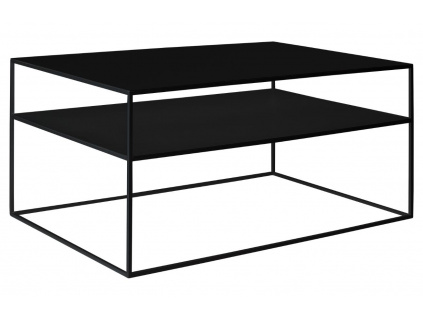 Černý kovový konferenční stolek Moreno II. 100 x 60 cm