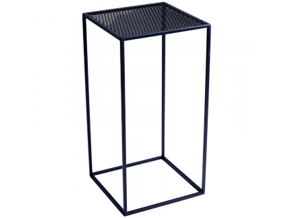 Černý kovový odkládací stolek Trixom 30 x 30 cm