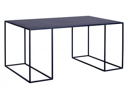 Černý kovový konferenční stolek Kennedy 100 x 60 cm