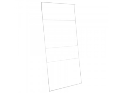 Bílý kovový koupelnový žebřík Reynor 180 x 80 cm