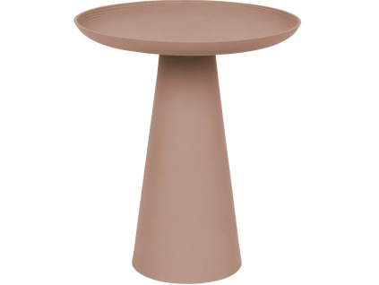 Růžový kovový odkládací stolek WLL RINGAR 39,5 cm