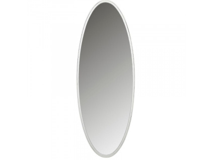 Bílé kovové závěsné zrcadlo WLL Miya 160 x 60 cm