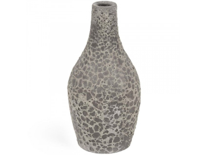 Šedá keramická váza Kave Home Amaranta 14 cm