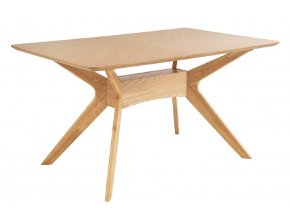Dubový jídelní stůl Somcasa Helga 140 cm