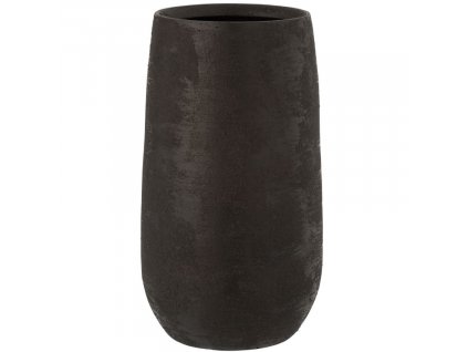 Černá keramická váza J-line Roughie L