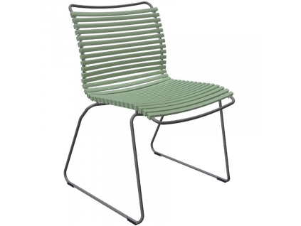 Světle zelená plastová zahradní židle HOUE Click