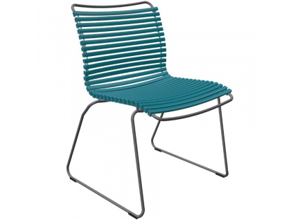 Petrolejově modrá plastová zahradní židle HOUE Click