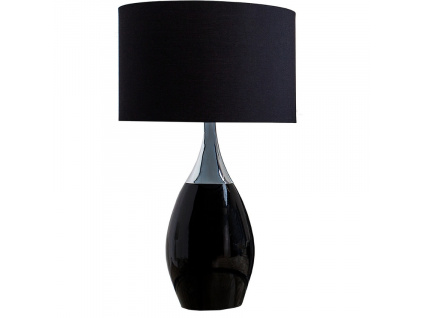 Černá stolní lampa Elegien 60 cm