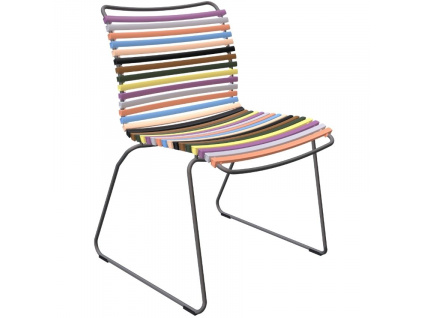 Pestrobarevná plastová zahradní židle HOUE Click